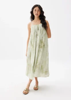 Abstract Trapeze Midi Dress