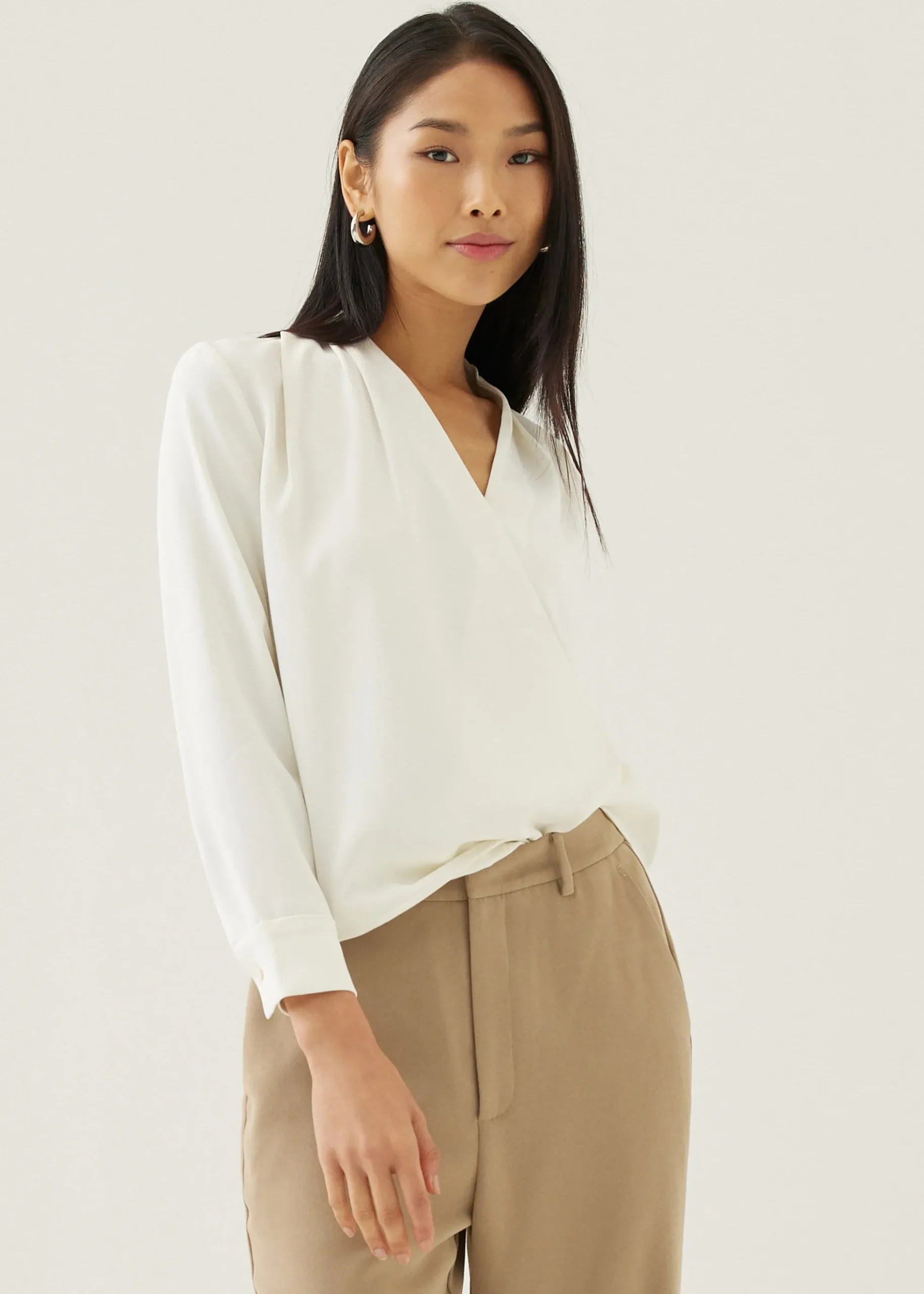 Ada V-neck Wrap Blouse