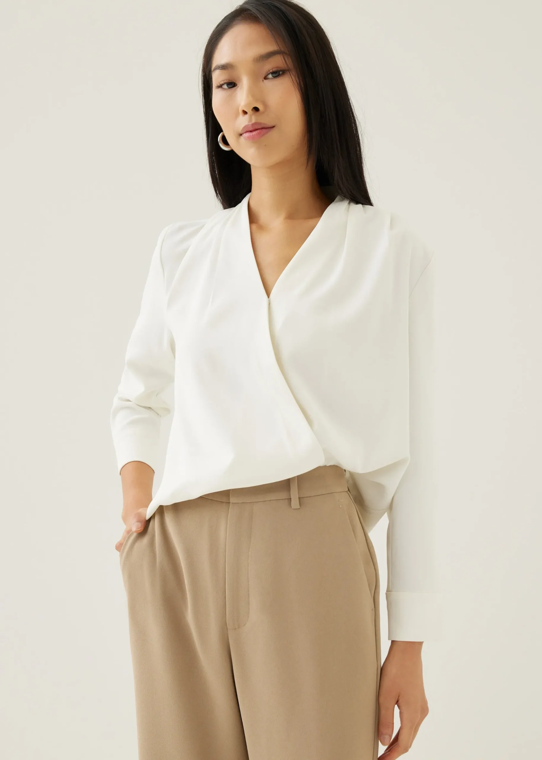 Ada V-neck Wrap Blouse