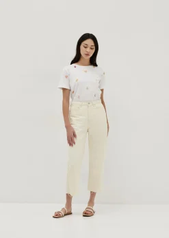 Addley Cotton Jersey Tee in Tidal Daydream