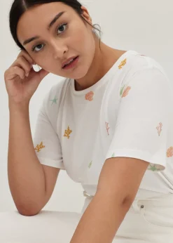 Addley Cotton Jersey Tee in Tidal Daydream