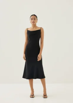 Adrianna Cowl Neck Midi Dress