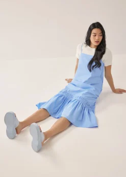 Adrianne Ruched Trapeze Dress