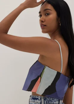 Aerith Crop Camisole in Joyous Affair