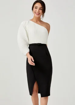 Agnesia Pleated Toga Dress