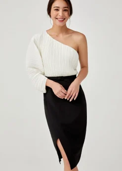 Agnesia Pleated Toga Dress
