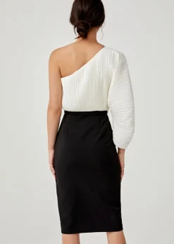 Agnesia Pleated Toga Dress