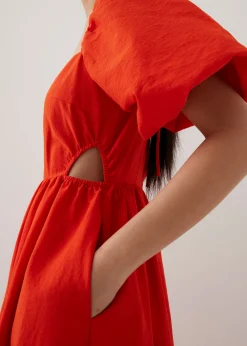 Alai Puff Sleeve Fit & Flare Midaxi Dress