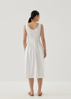 Aleeza Cotton Fit & Flare Midi Dress