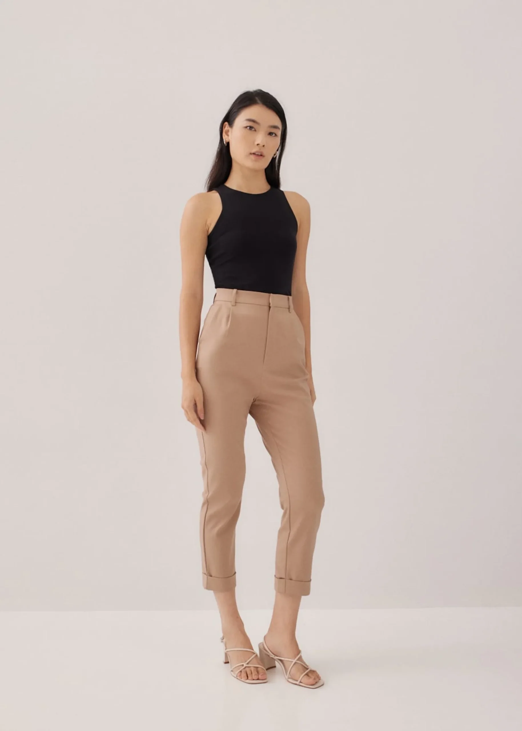 Alia Jersey Round Neck Tank Top