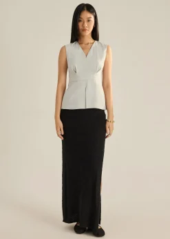Alicia Melange Peplum Top