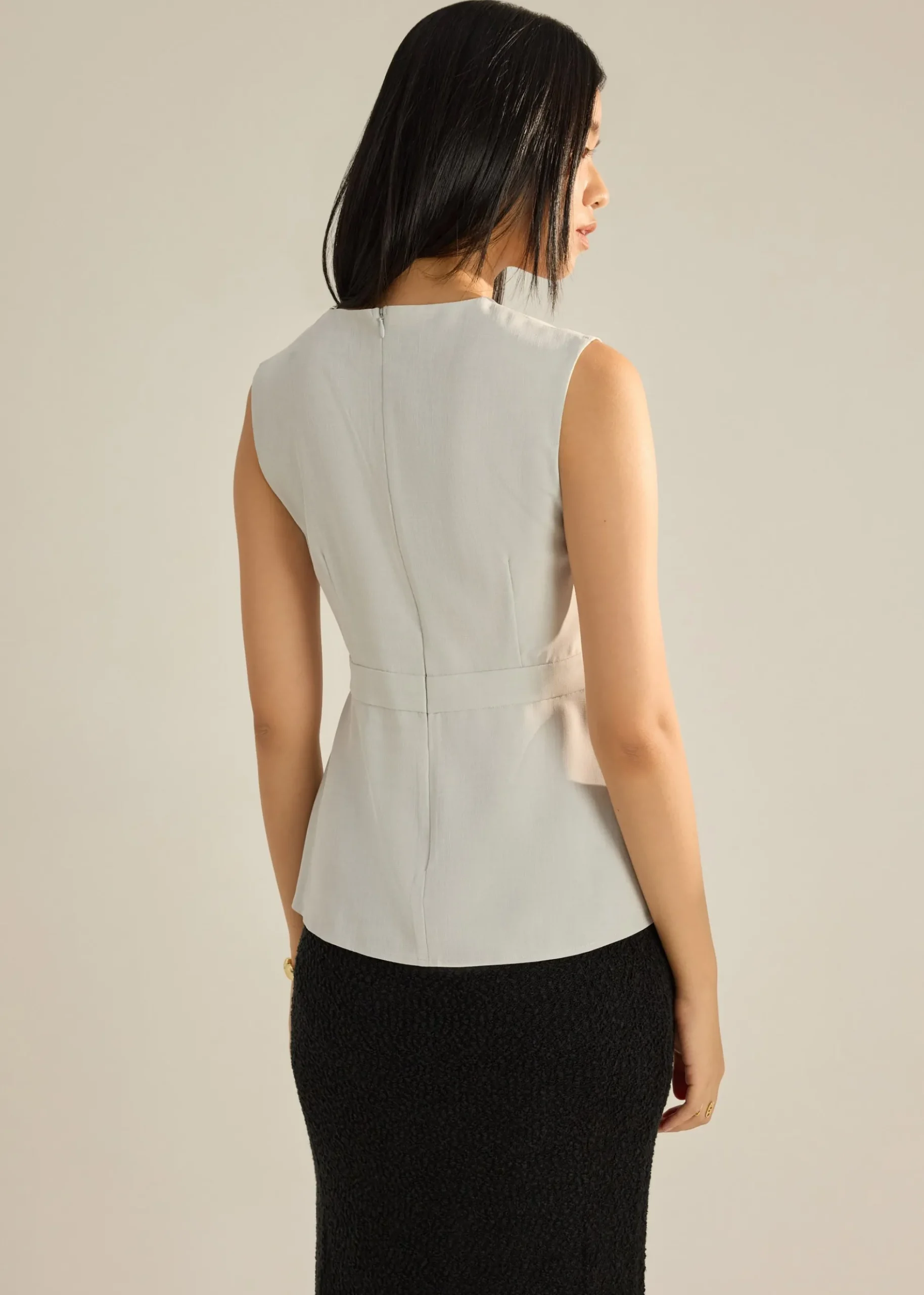 Alicia Melange Peplum Top