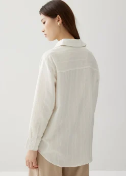 Alvina Relaxed Striped Linen Shirt