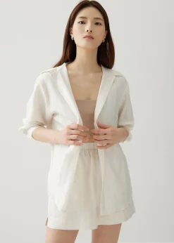Alvina Relaxed Striped Linen Shirt
