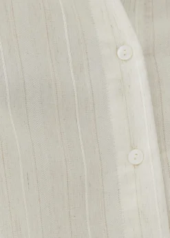 Alvina Relaxed Striped Linen Shirt