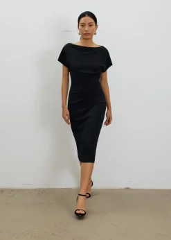 Amala Multi-way Drape Midi Dress