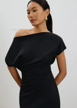 Amala Multi-way Drape Midi Dress