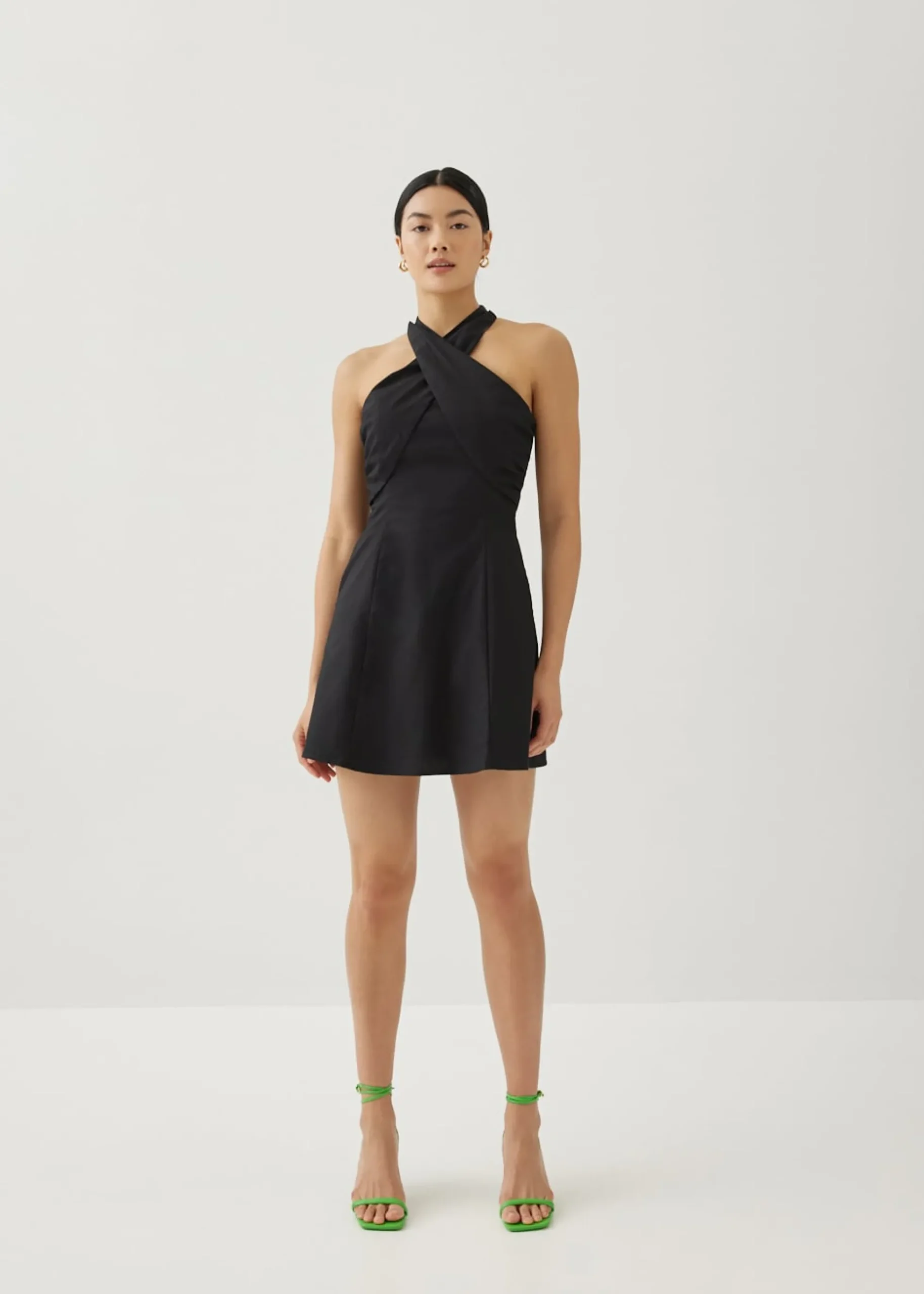 Analisse Linen Halter Neck Dress