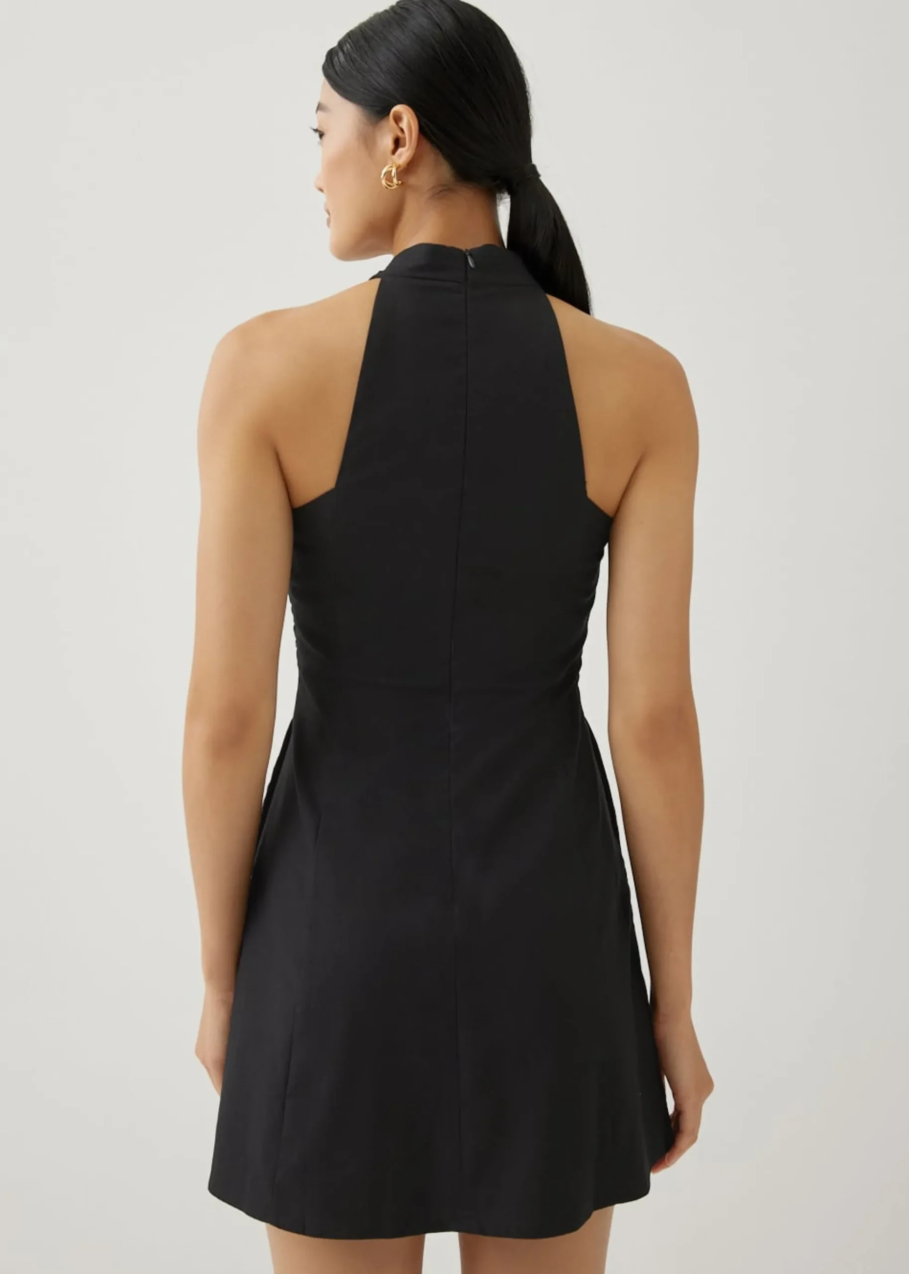 Analisse Linen Halter Neck Dress