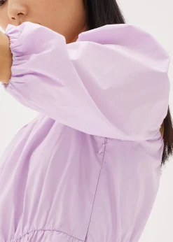 Andra Ruched Puff Sleeve Dress