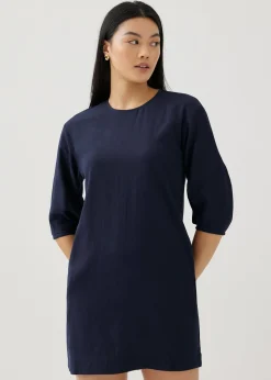 Anella Linen Shift Dress