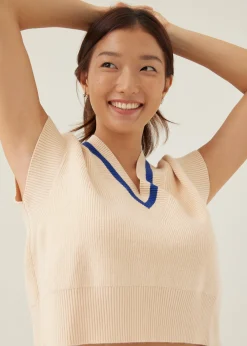 Anisse Loose V-neck Knit Top