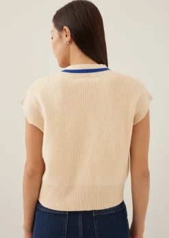 Anisse Loose V-neck Knit Top