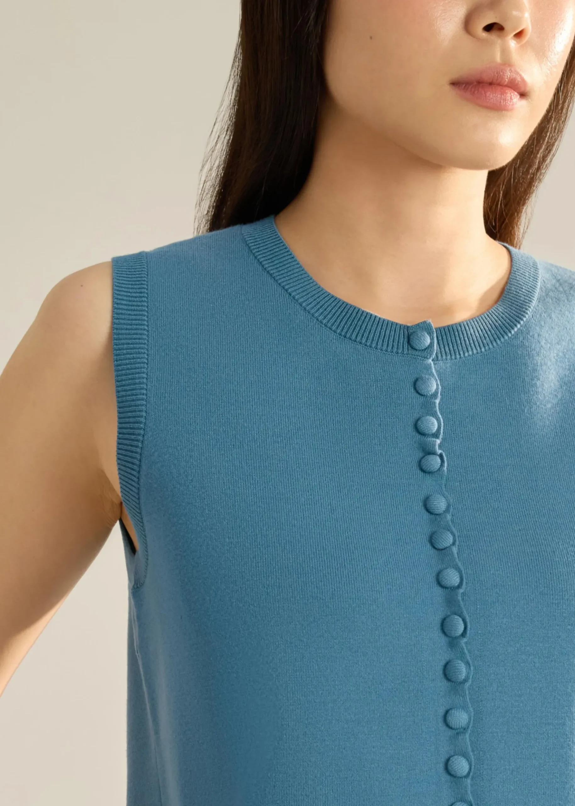 Anjali Scallop Edge Knit Top