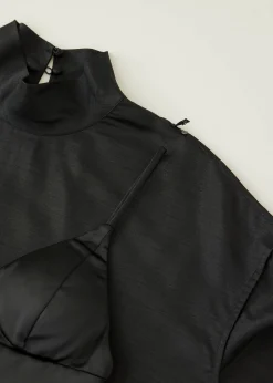 Annalie Organza Turtleneck Blouse