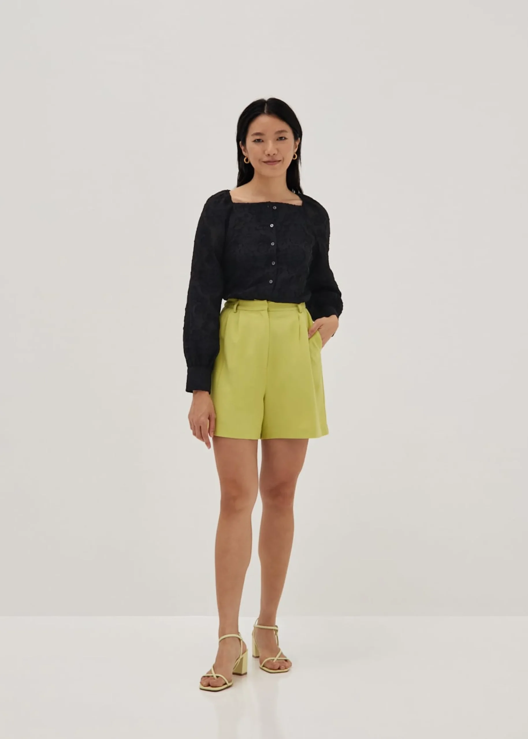 Annalise Organza Brocade Blouse
