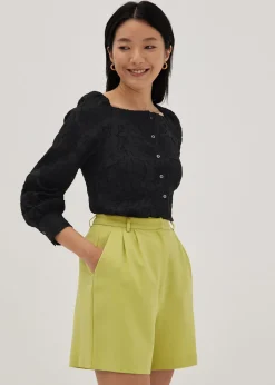 Annalise Organza Brocade Blouse