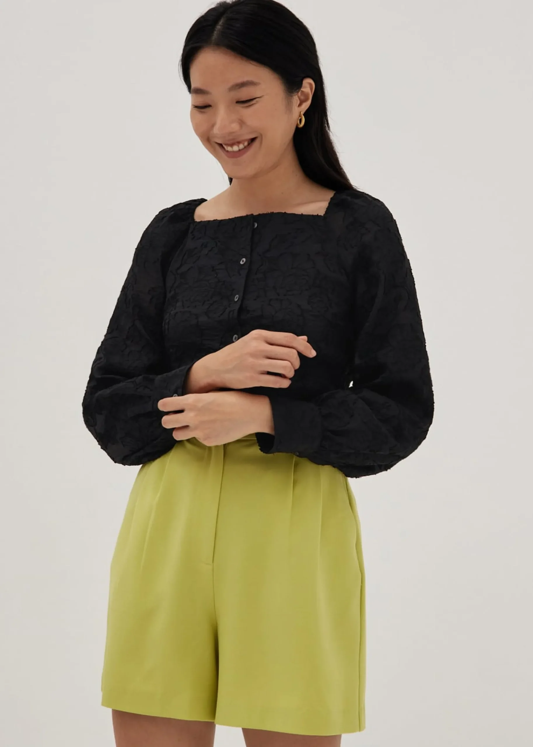 Annalise Organza Brocade Blouse