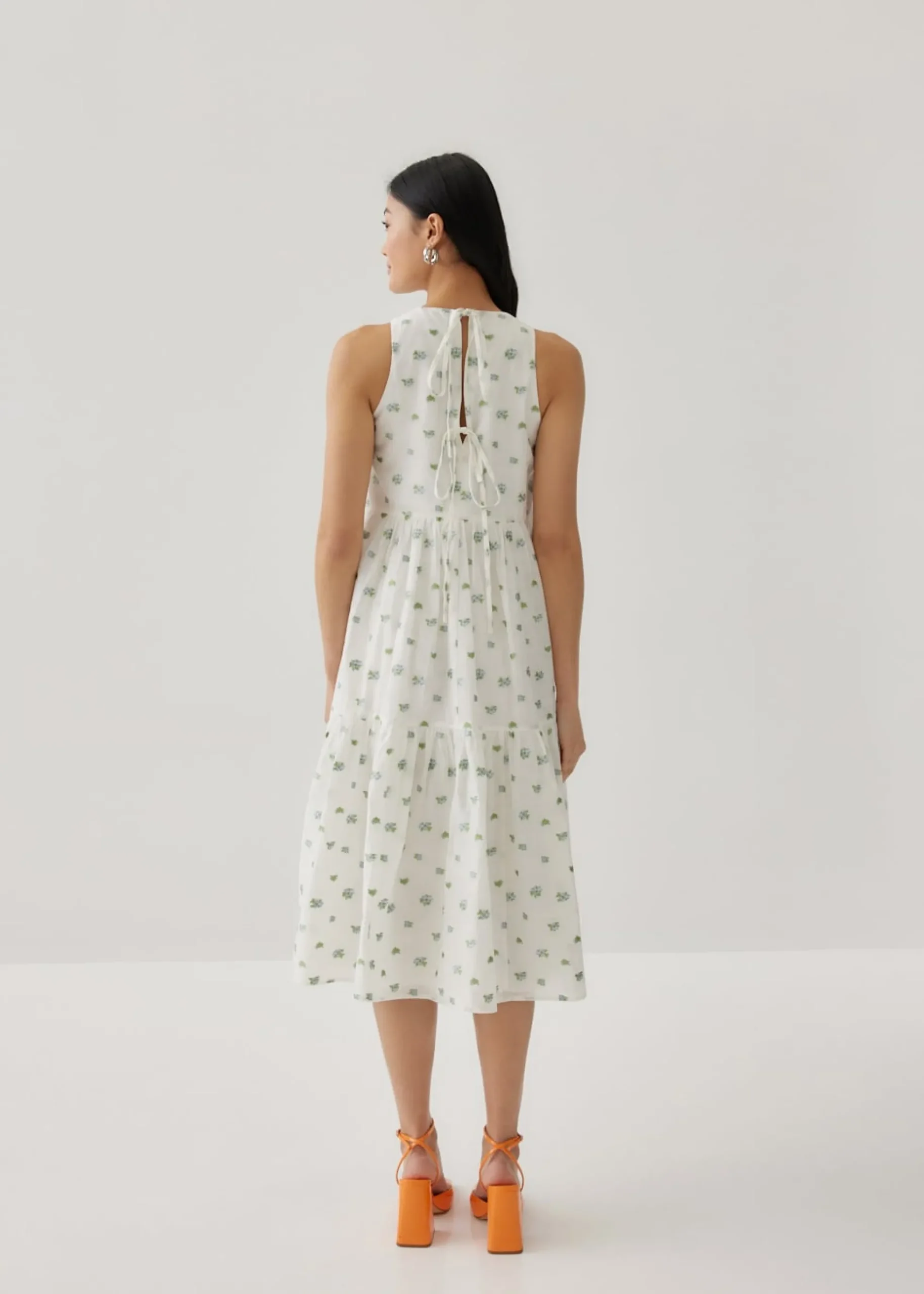 Ansel Jacquard Drop Waist Flare Dress