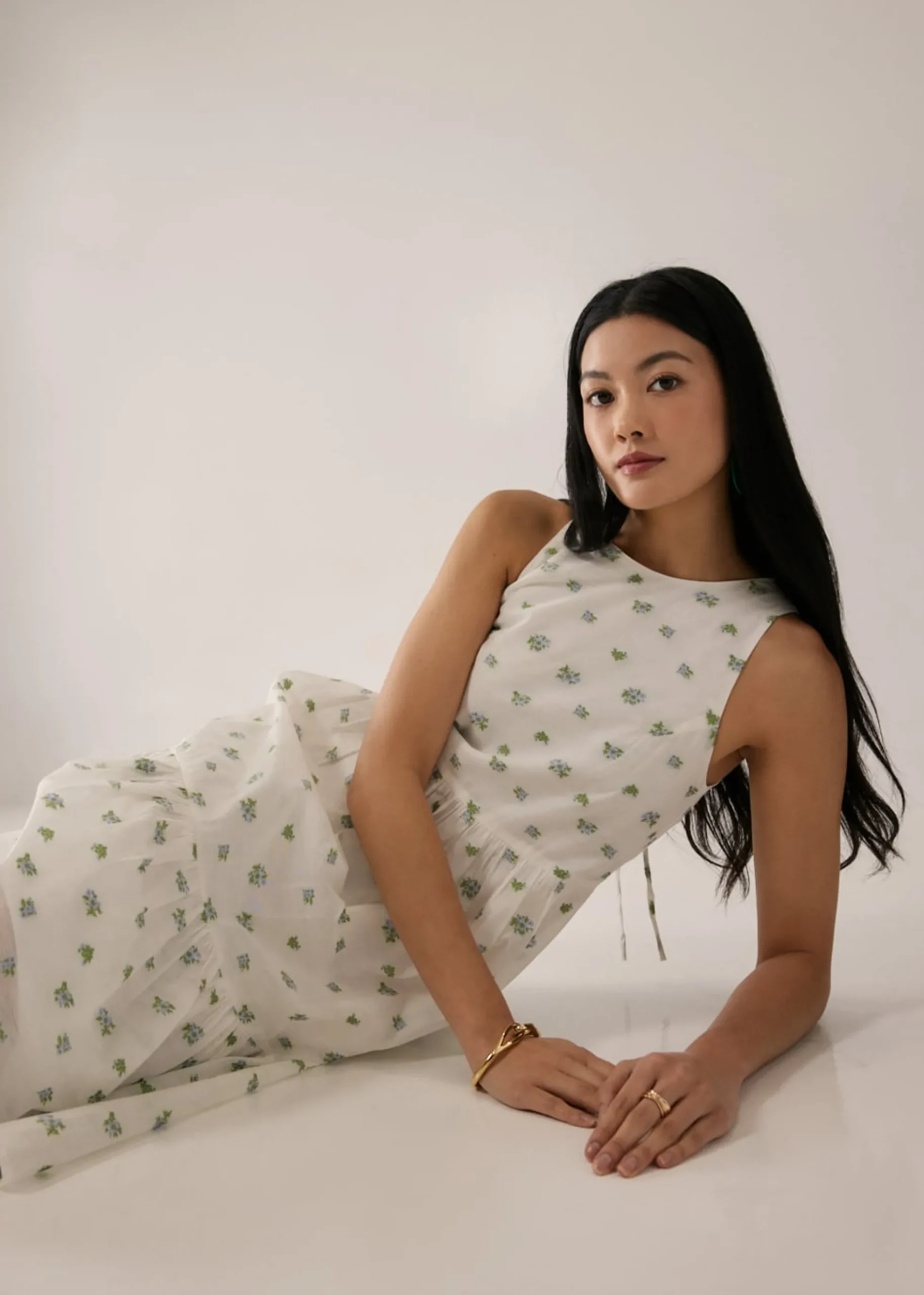 Ansel Jacquard Drop Waist Flare Dress