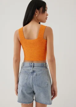 Ansley Knit Reversible Crop Top