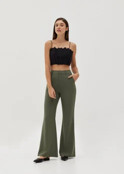 Ansley Pleat Crop Top