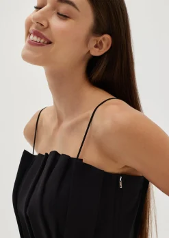 Ansley Pleat Crop Top