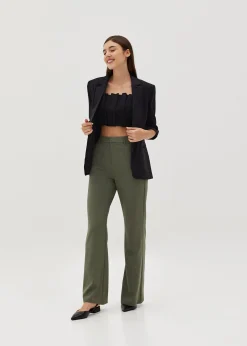 Ansley Pleat Crop Top