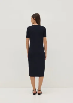 Ansley Ribbed Knit Column Dress