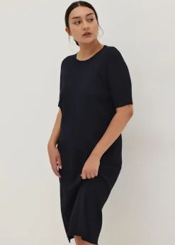 Ansley Ribbed Knit Column Dress