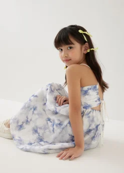 Anya Tie Back Midi Dress in Heirloom Botanicals