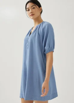 Arabelle Chambray Swing Mini Dress