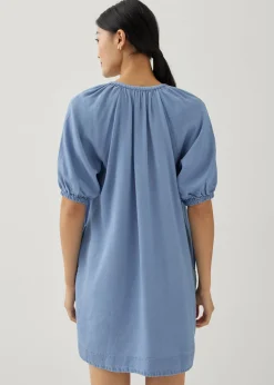 Arabelle Chambray Swing Mini Dress