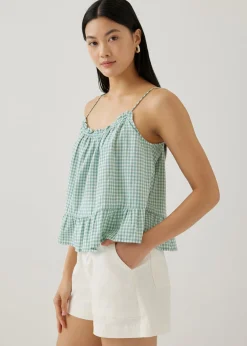 Araminta Gingham Tie Back Camisole