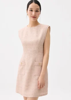 Aria Tweed A-line Mini Dress