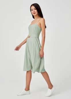 Arielie Belted Camisole Dress