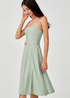 Arielie Belted Camisole Dress