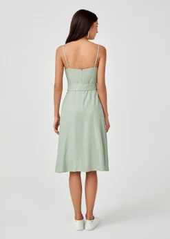 Arielie Belted Camisole Dress