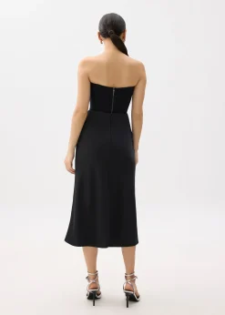 Arii Elastic Satin Bias Cut Midaxi Skirt