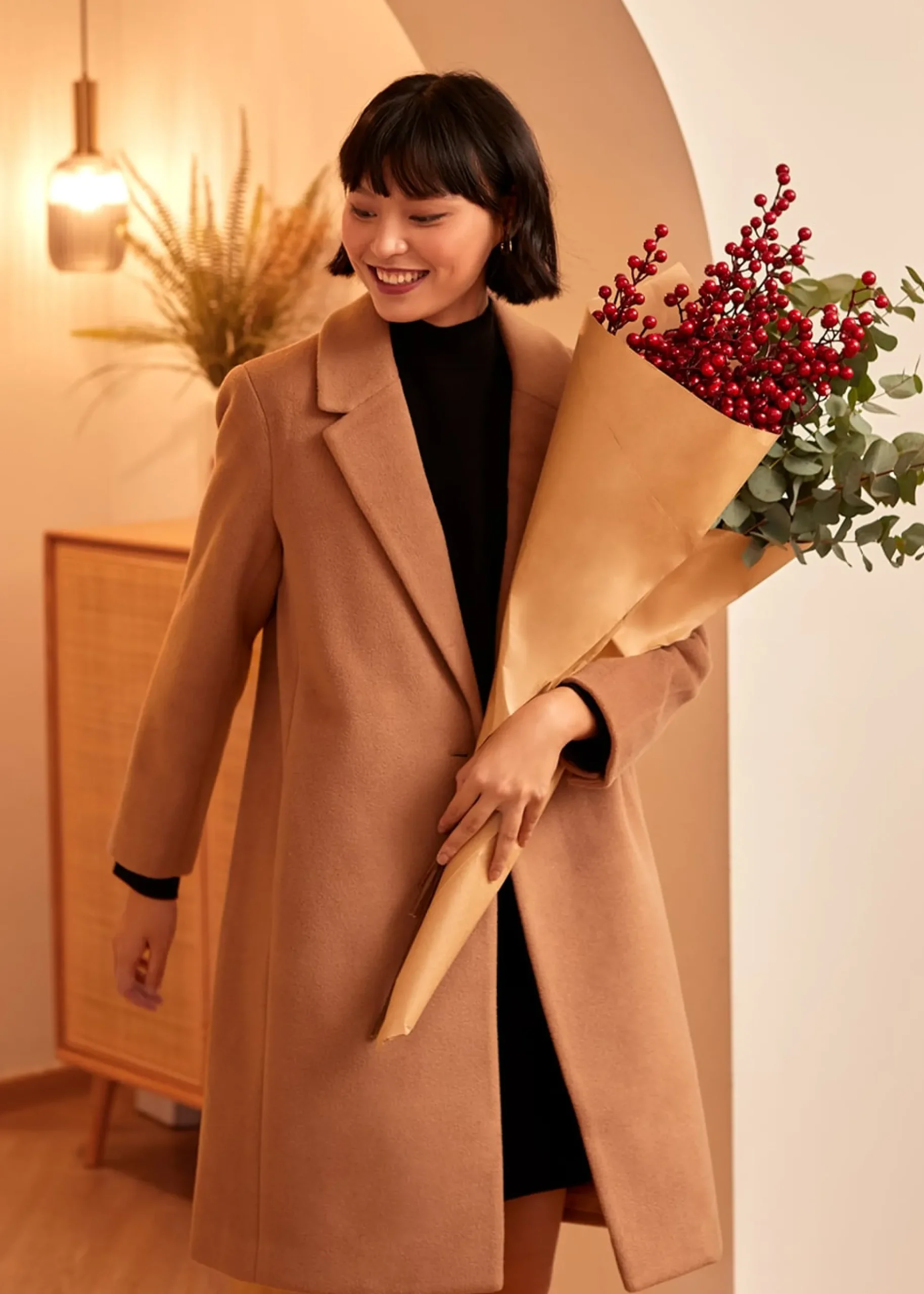 Arina Mock Neck Knit Dress